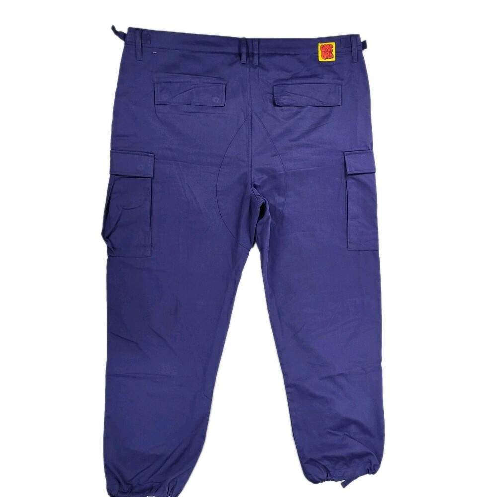 Empyre Relax Cargo Pants Neon Blue Mens Size 40 Baggy Skate 90s Y2K - Picture 8 of 10